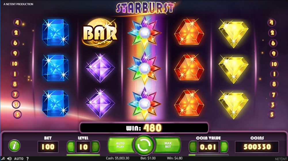 Game Slot Starburst: Memiliki Fitur Sederhana namun Menguntungkan